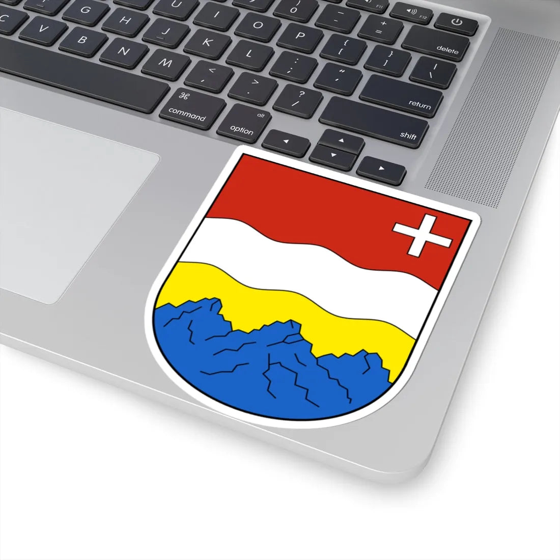 Muotathal-blazon (Switzerland) (Coat of Arms) STICKER Vinyl Kiss-Cut Decal - The Sticker Space