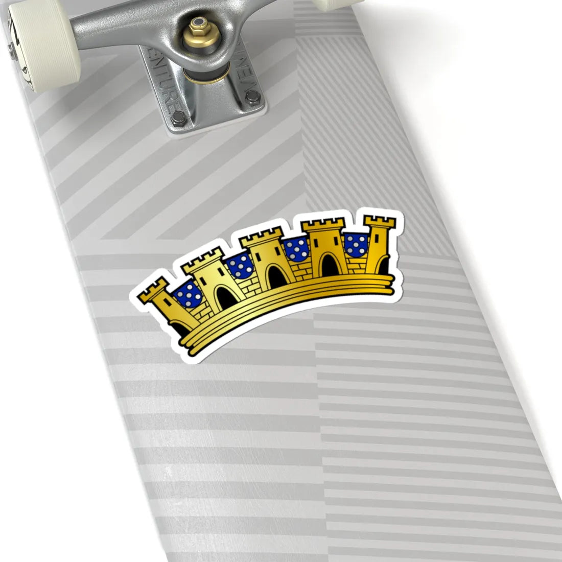 Mural Crown for Administrative Regions - Portugal (Portugal) (Coat of Arms) STICKER Vinyl Kiss-Cut Decal - The Sticker Space