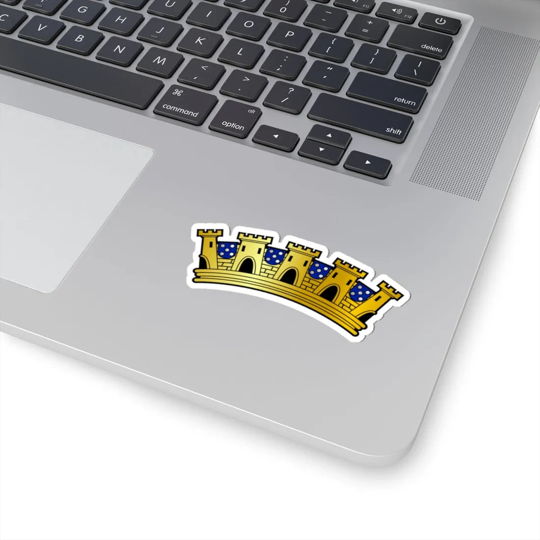 Mural Crown for Administrative Regions - Portugal (Portugal) (Coat of Arms) STICKER Vinyl Kiss-Cut Decal - The Sticker Space