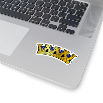 Mural Crown for Administrative Regions - Portugal (Portugal) (Coat of Arms) STICKER Vinyl Kiss-Cut Decal - The Sticker Space