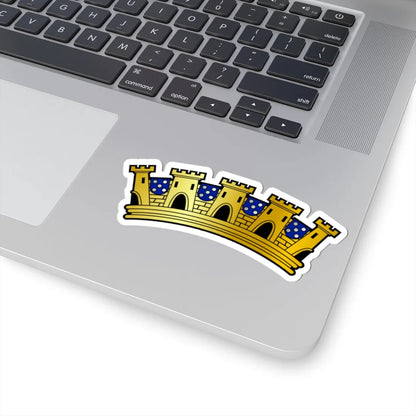 Mural Crown for Administrative Regions - Portugal (Portugal) (Coat of Arms) STICKER Vinyl Kiss-Cut Decal - The Sticker Space