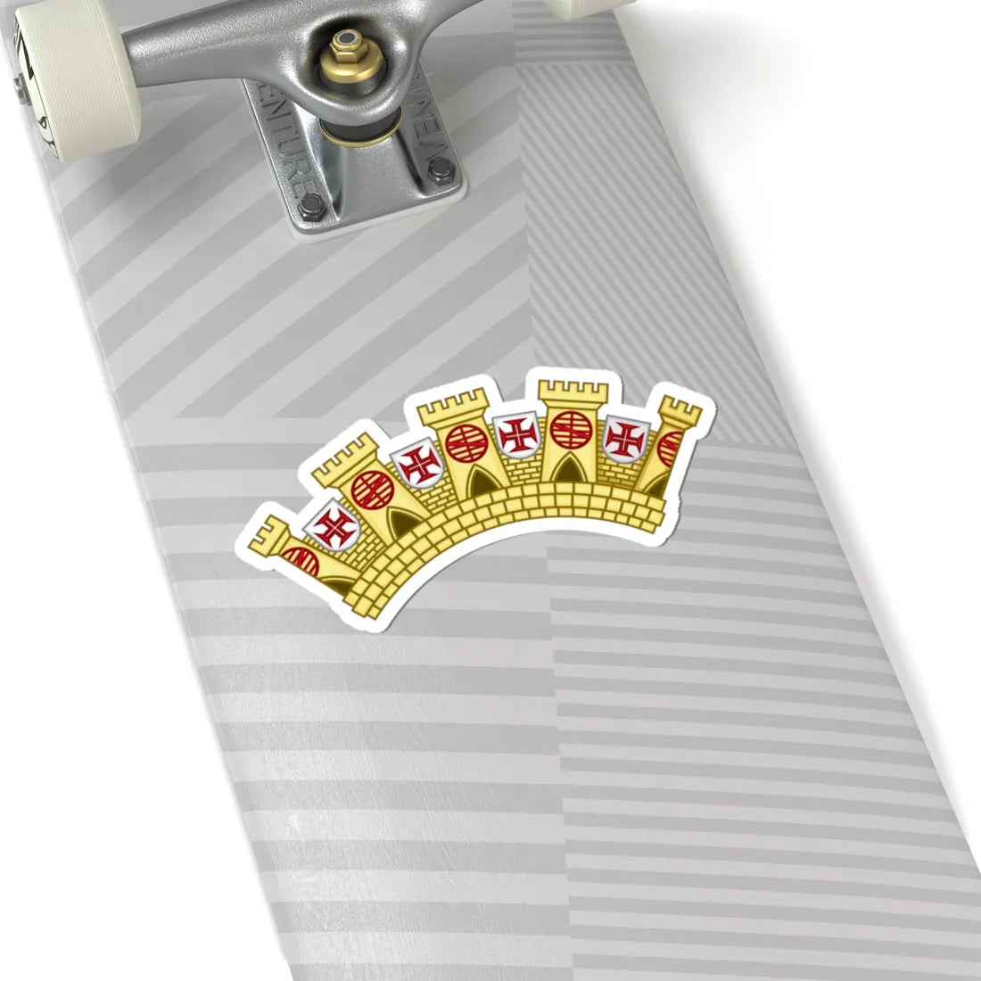 Mural Crown of Administrative Regions of Portugal (Portugal) (Coat of Arms) STICKER Vinyl Kiss-Cut Decal - The Sticker Space