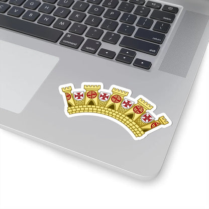 Mural Crown of Administrative Regions of Portugal (Portugal) (Coat of Arms) STICKER Vinyl Kiss-Cut Decal - The Sticker Space