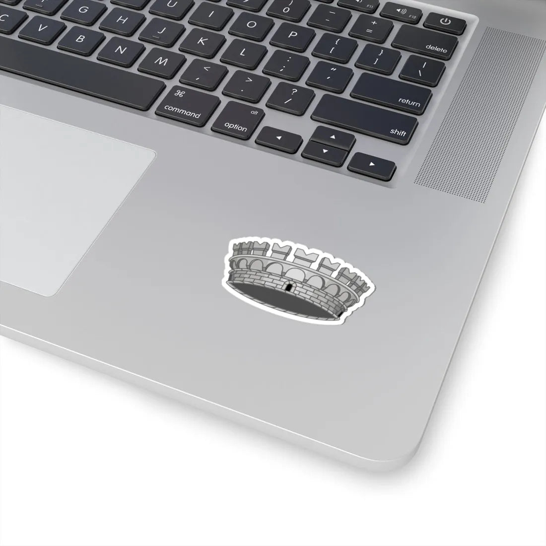 Mural Crown of Italian Comune (Italy) (Coat of Arms) STICKER Vinyl Kiss-Cut Decal - The Sticker Space