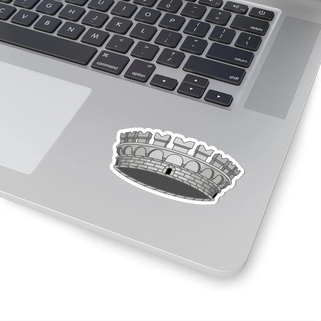 Mural Crown of Italian Comune (Italy) (Coat of Arms) STICKER Vinyl Kiss-Cut Decal - The Sticker Space