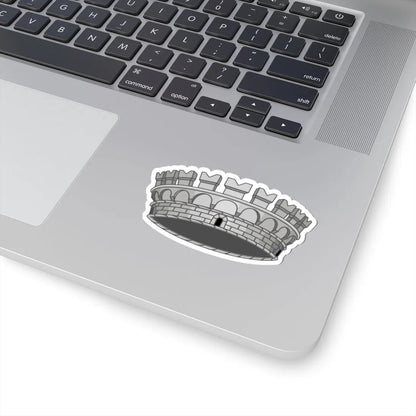 Mural Crown of Italian Comune (Italy) (Coat of Arms) STICKER Vinyl Kiss-Cut Decal - The Sticker Space