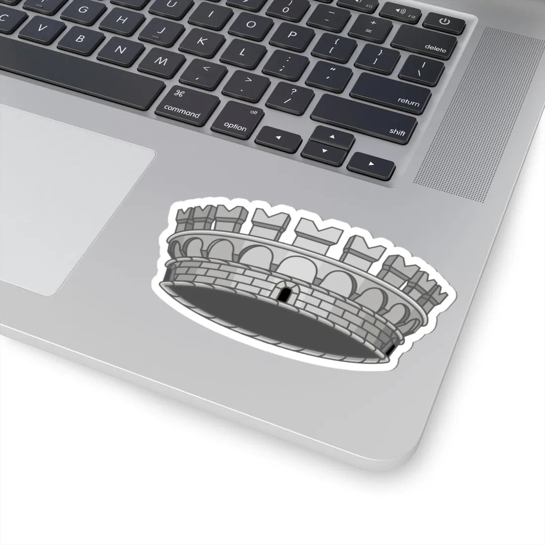 Mural Crown of Italian Comune (Italy) (Coat of Arms) STICKER Vinyl Kiss-Cut Decal - The Sticker Space