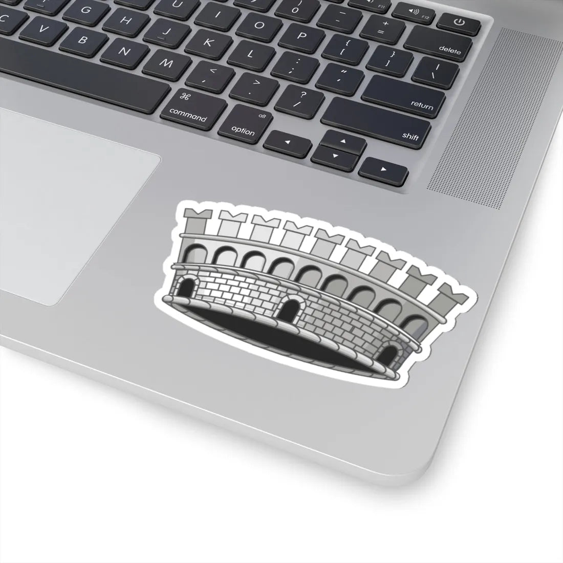Mural Crown of Italian Comune New Variant (Italy) (Coat of Arms) STICKER Vinyl Kiss-Cut Decal - The Sticker Space