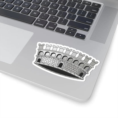 Mural Crown of Italian Comune New Variant (Italy) (Coat of Arms) STICKER Vinyl Kiss-Cut Decal - The Sticker Space