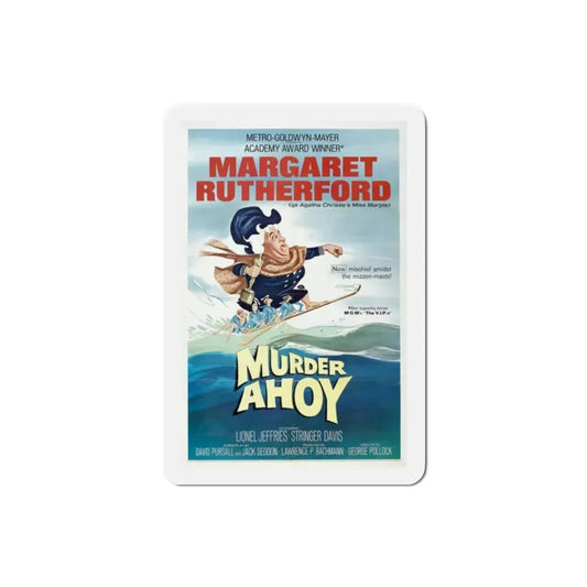 Murder Ahoy 1964 Movie Poster Refrigerator Magnet 2 Inch - The Sticker Space