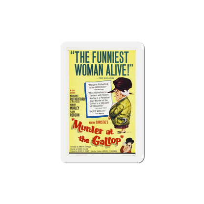 Murder at the Gallop 1963 Movie Poster Die-Cut Magnet-5 Inch-The Sticker Space