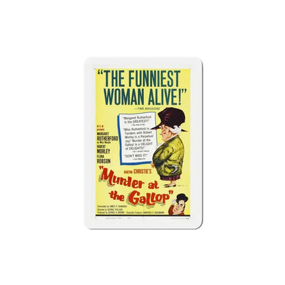 Murder at the Gallop 1963 Movie Poster Refrigerator Magnet 4 Inch - The Sticker Space