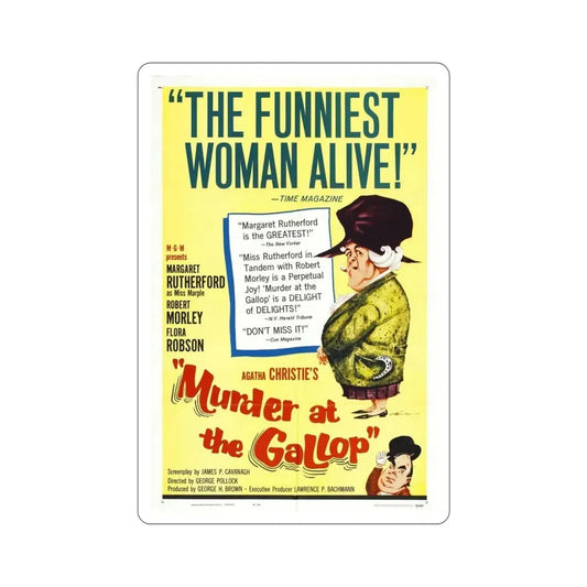 Murder at the Gallop 1963 Movie Poster STICKER Vinyl Die-Cut Decal 6 Inch - The Sticker Space