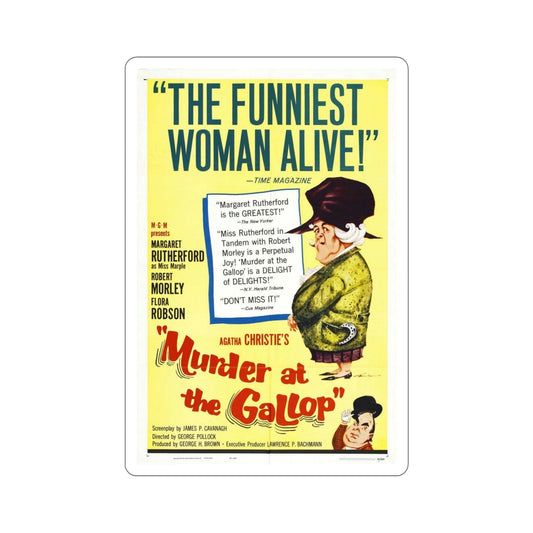 Murder at the Gallop 1963 Movie Poster STICKER Vinyl Die-Cut Decal-6 Inch-The Sticker Space