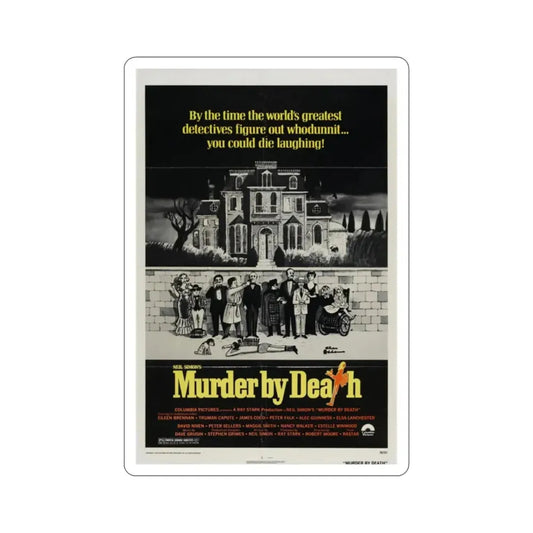 Murder by Death 1976 Movie Poster STICKER Vinyl Die-Cut Decal 2 Inch - The Sticker Space