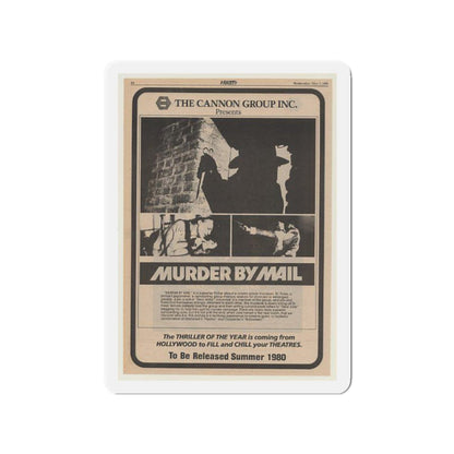 MURDER BY MAIL (SCHIZOID) 1980 Movie Poster - Refrigerator Magnet-2" x 2"-The Sticker Space