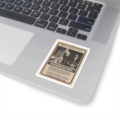 MURDER BY MAIL (SCHIZOID) 1980 Movie Poster - STICKER Vinyl Kiss-Cut Decal - The Sticker Space