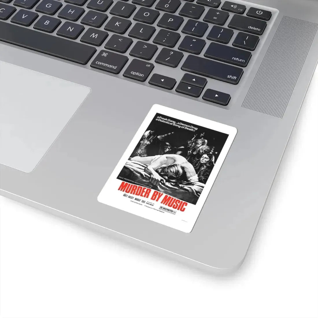 MURDER BY MUSIC (TRUMPETS OF THE APOCALYPSE) 1969 Movie Poster - STICKER Vinyl Kiss-Cut Decal - The Sticker Space