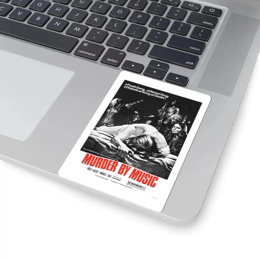 MURDER BY MUSIC (TRUMPETS OF THE APOCALYPSE) 1969 Movie Poster - STICKER Vinyl Kiss-Cut Decal - The Sticker Space