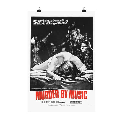 MURDER BY MUSIC (TRUMPETS OF THE APOCALYPSE) 1969 - Paper Movie Poster 12″ x 18″ Matte - The Sticker Space