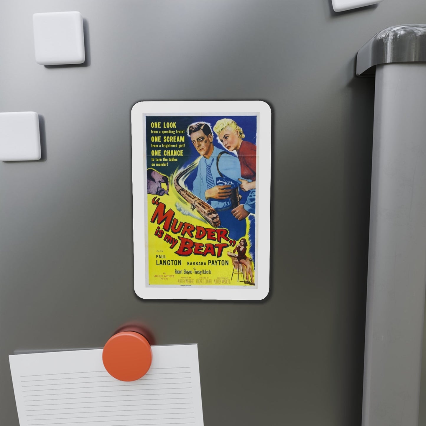 Murder Is My Beat 1955 Movie Poster Die-Cut Magnet-The Sticker Space