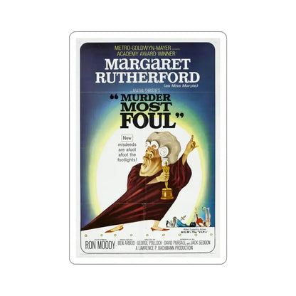 Murder Most Foul 1964 Movie Poster STICKER Vinyl Die-Cut Decal 5 Inch - The Sticker Space