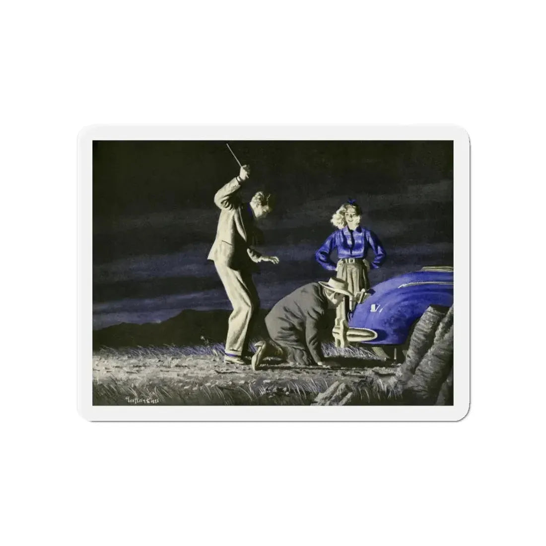 Murder Most Foul (Magazine Illustration) Refrigerator Magnet 4 Inch - The Sticker Space