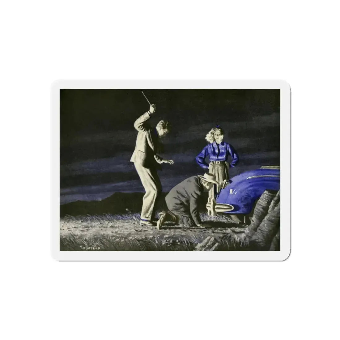 Murder Most Foul (Magazine Illustration) Refrigerator Magnet 5 Inch - The Sticker Space