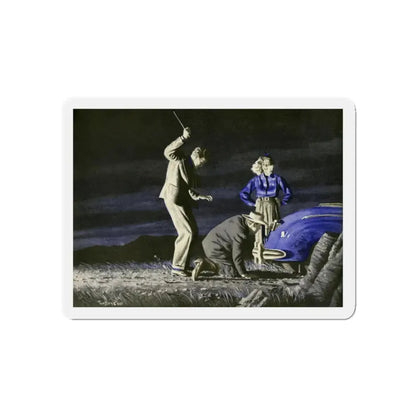 Murder Most Foul (Magazine Illustration) Refrigerator Magnet 5 Inch - The Sticker Space