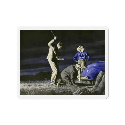 Murder Most Foul (Magazine Illustration) Refrigerator Magnet - The Sticker Space