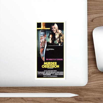 MURDER OBSESSION 1981 Movie Poster STICKER Vinyl Die-Cut Decal-The Sticker Space