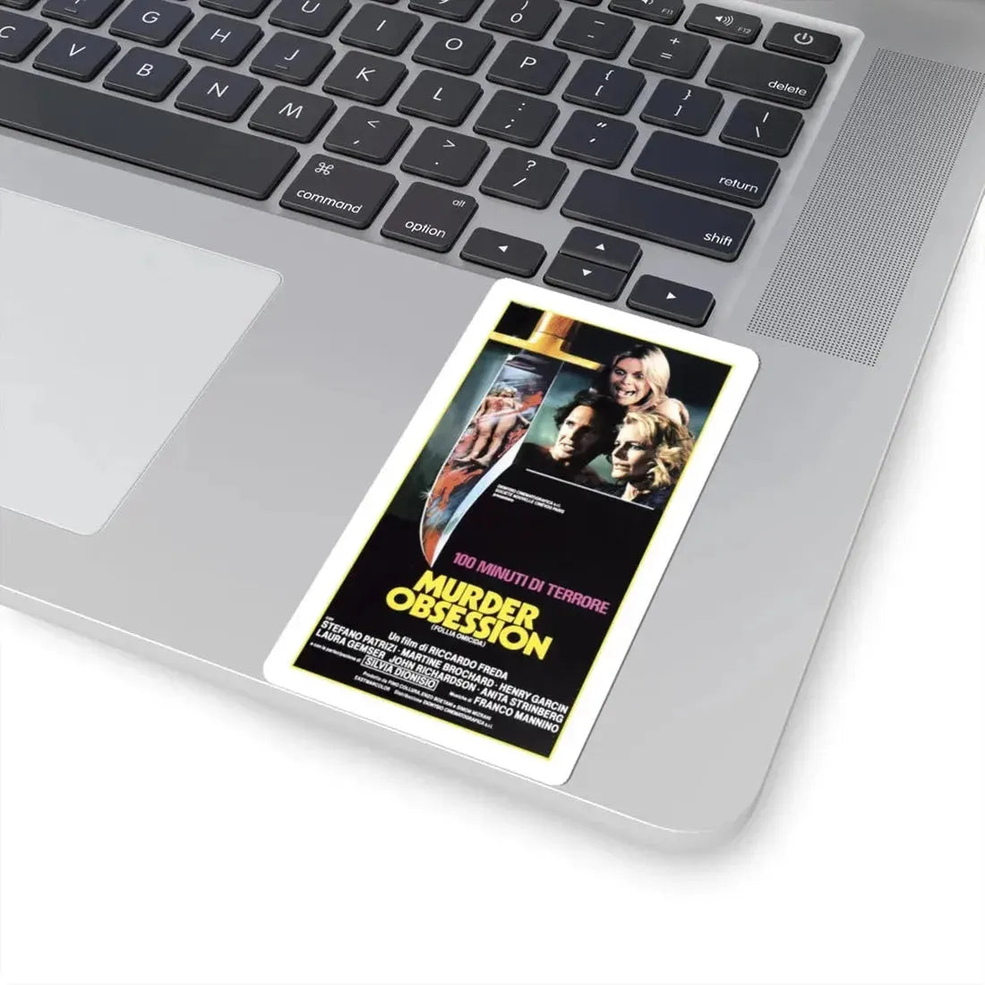 MURDER OBSESSION 1981 Movie Poster - STICKER Vinyl Kiss-Cut Decal - The Sticker Space