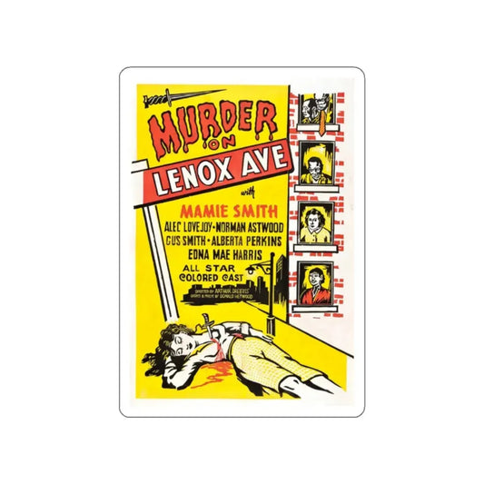 MURDER ON LENOX AVE 1941 Movie Poster STICKER Vinyl Die-Cut Decal 2 Inch - The Sticker Space