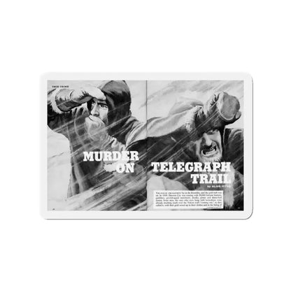 Murder On Telegraph Trail, Fury magazine, July 1963 (Magazine Illustration) Refrigerator Magnet - The Sticker Space