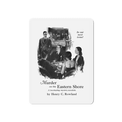 Murder on the Eastern Shore, Blue Book Magazine, July 1932 (Magazine Illustration) Refrigerator Magnet 5 Inch - The Sticker Space