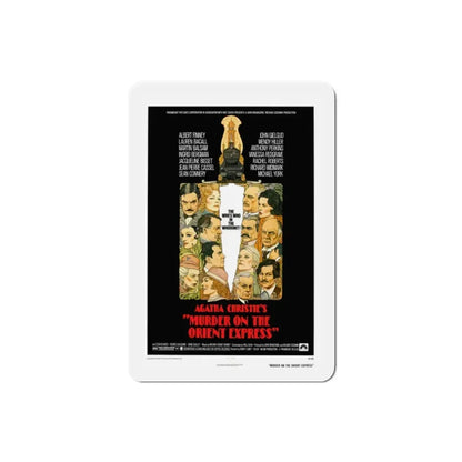 Murder on the Orient Express 1974 Movie Poster Refrigerator Magnet 2 Inch - The Sticker Space