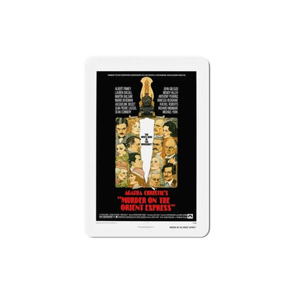 Murder on the Orient Express 1974 Movie Poster Refrigerator Magnet 3 Inch - The Sticker Space