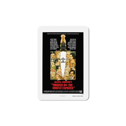 Murder on the Orient Express 1974 Movie Poster Refrigerator Magnet 6 Inch - The Sticker Space