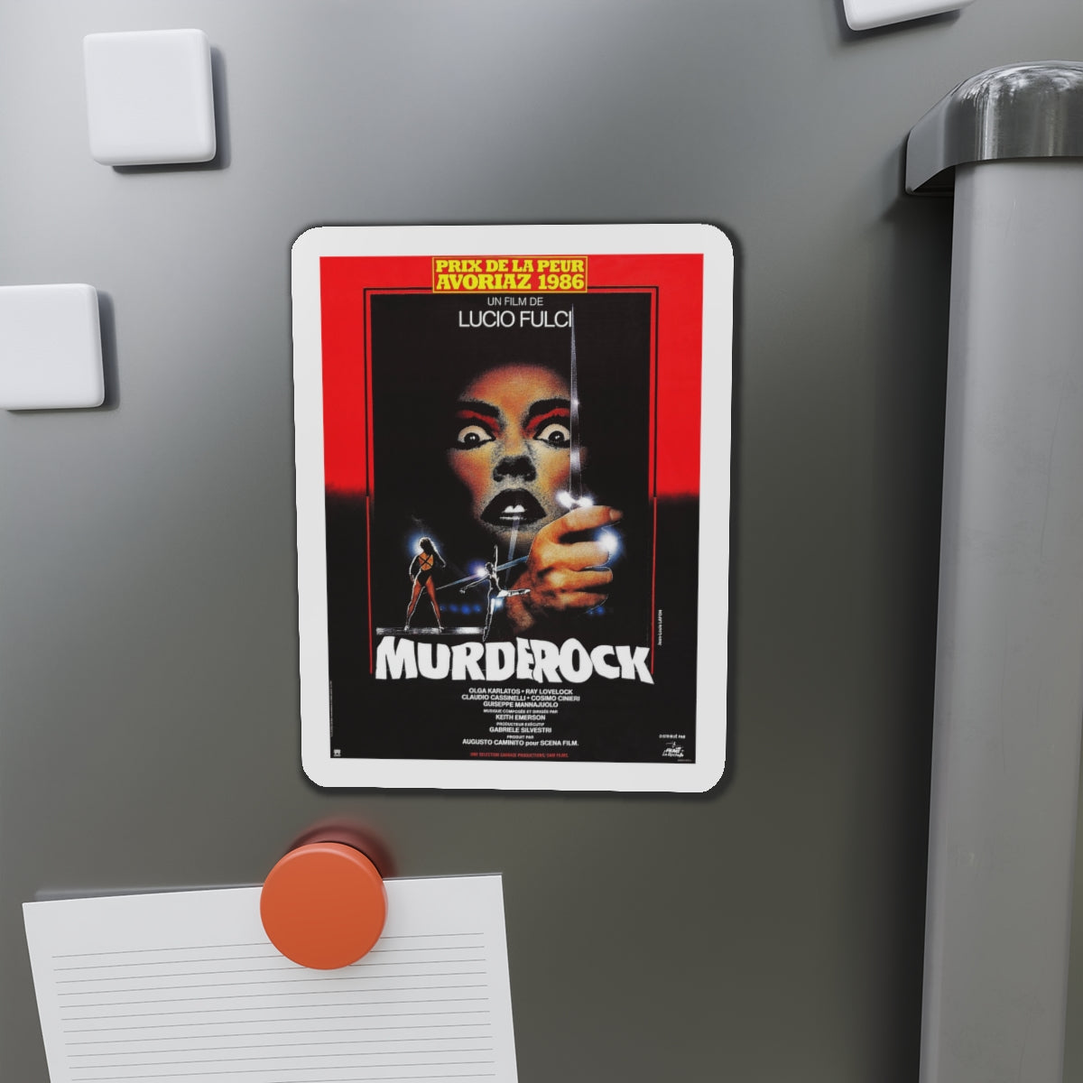 MURDER ROCK (FRENCH) 1984 Movie Poster - Refrigerator Magnet-The Sticker Space