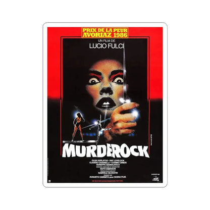 MURDER ROCK (FRENCH) 1984 Movie Poster - STICKER Vinyl Kiss-Cut Decal 6 Inch White - The Sticker Space