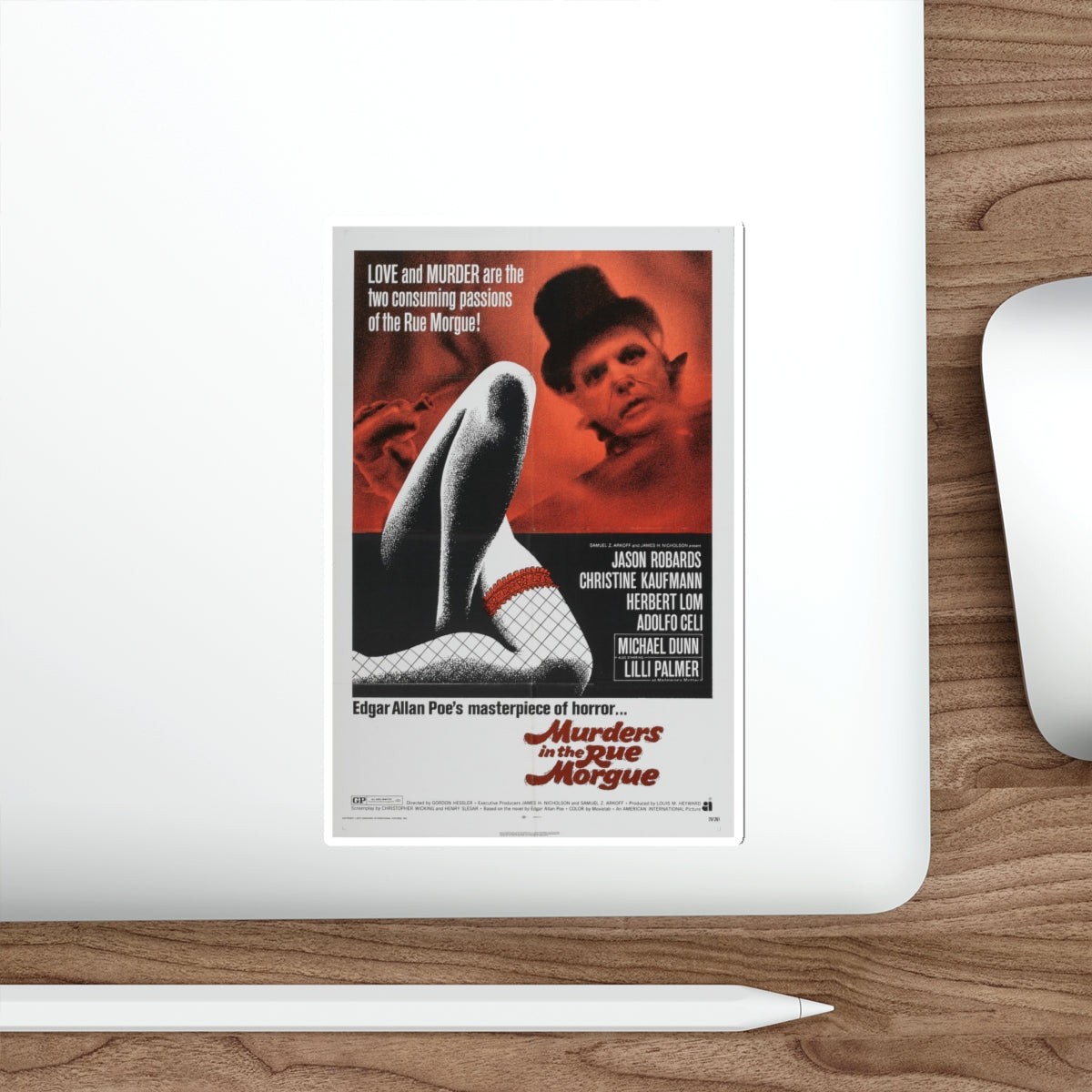 MURDERS IN THE RUE MORGUE 1971 Movie Poster STICKER Vinyl Die-Cut Decal-The Sticker Space