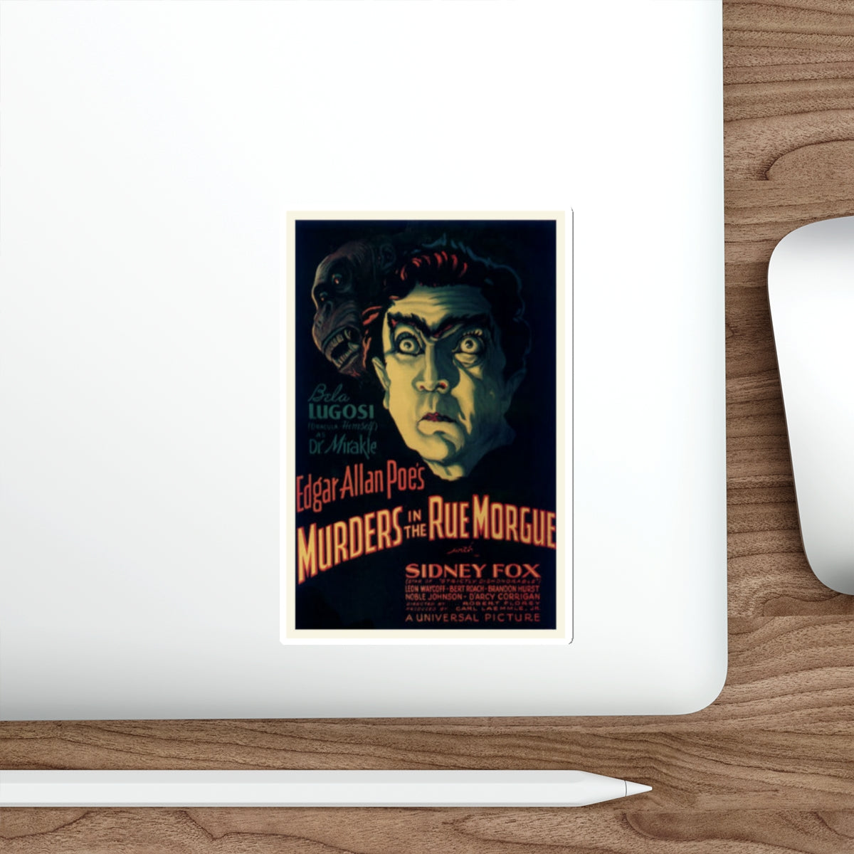 MURDERS IN THE RUE MORGUE (2) 1971 Movie Poster STICKER Vinyl Die-Cut Decal-The Sticker Space