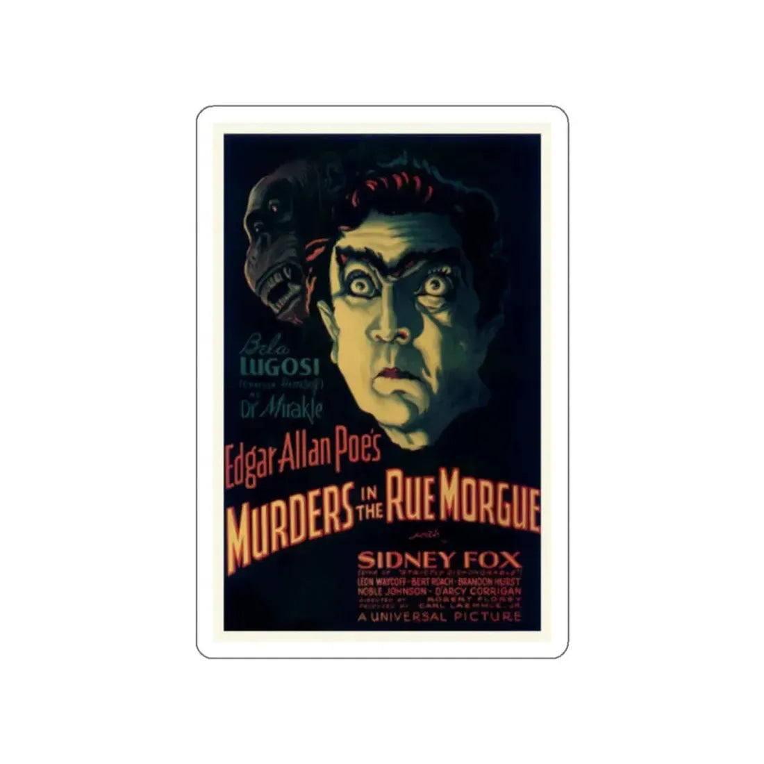 MURDERS IN THE RUE MORGUE (2) 1971 Movie Poster STICKER Vinyl Die-Cut Decal 3 Inch - The Sticker Space