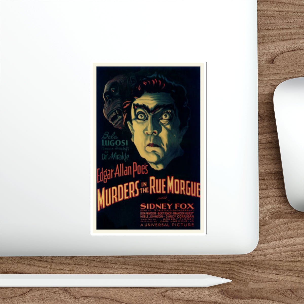 MURDERS IN THE RUE MORGUE (2) 1971 Movie Poster STICKER Vinyl Die-Cut Decal-The Sticker Space