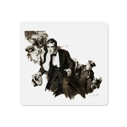 Murders on the Roof (2), Liberty magazine, March 2, 1929 (Magazine Illustration) Refrigerator Magnet - The Sticker Space