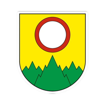 Muriaux-blazon (Switzerland) (Coat of Arms) STICKER Vinyl Kiss-Cut Decal 2 Inch White - The Sticker Space