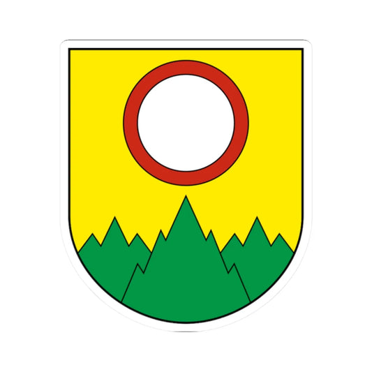 Muriaux-blazon (Switzerland) (Coat of Arms) STICKER Vinyl Kiss-Cut Decal 2 Inch White - The Sticker Space