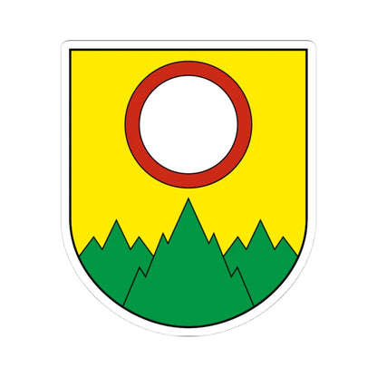 Muriaux-blazon (Switzerland) (Coat of Arms) STICKER Vinyl Kiss-Cut Decal 4 Inch White - The Sticker Space