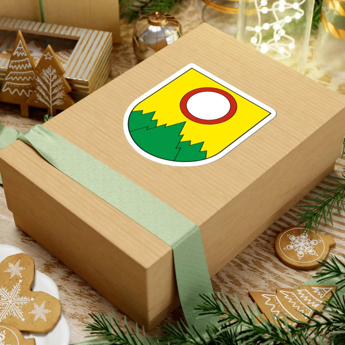 Muriaux-blazon (Switzerland) (Coat of Arms) STICKER Vinyl Kiss-Cut Decal - The Sticker Space