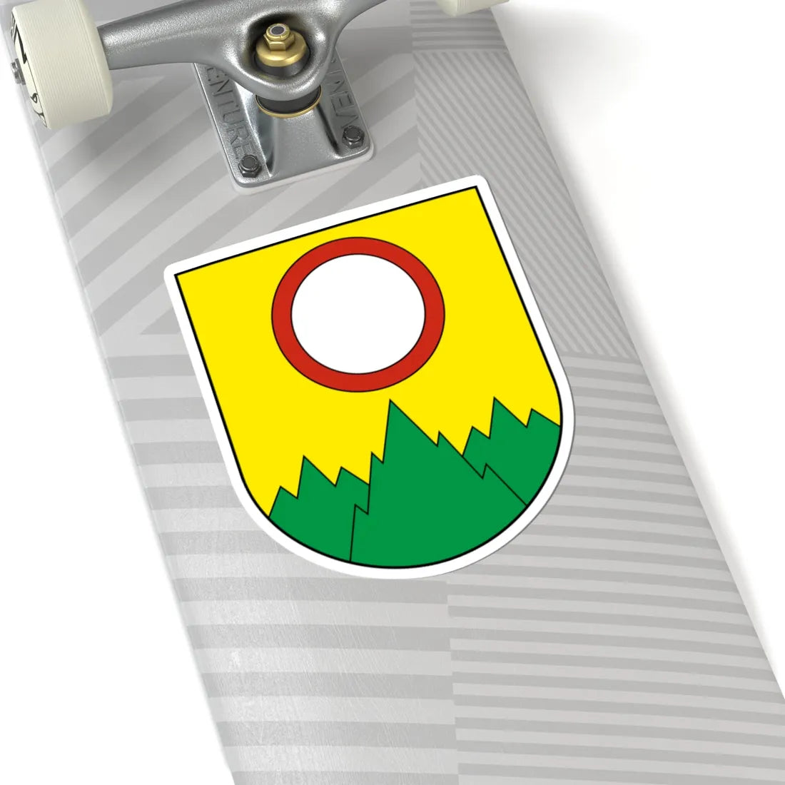 Muriaux-blazon (Switzerland) (Coat of Arms) STICKER Vinyl Kiss-Cut Decal - The Sticker Space